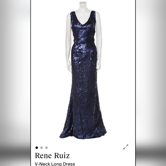 Rene Ruiz Dresses & Skirts - Rene Ruiz Long Blue Evening Gown